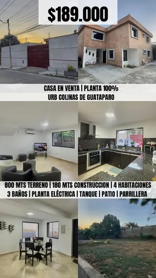 ( Clientes) Lcu- Vende Casa- Urb. Colinas De Guataparo- Valencia-carabobo