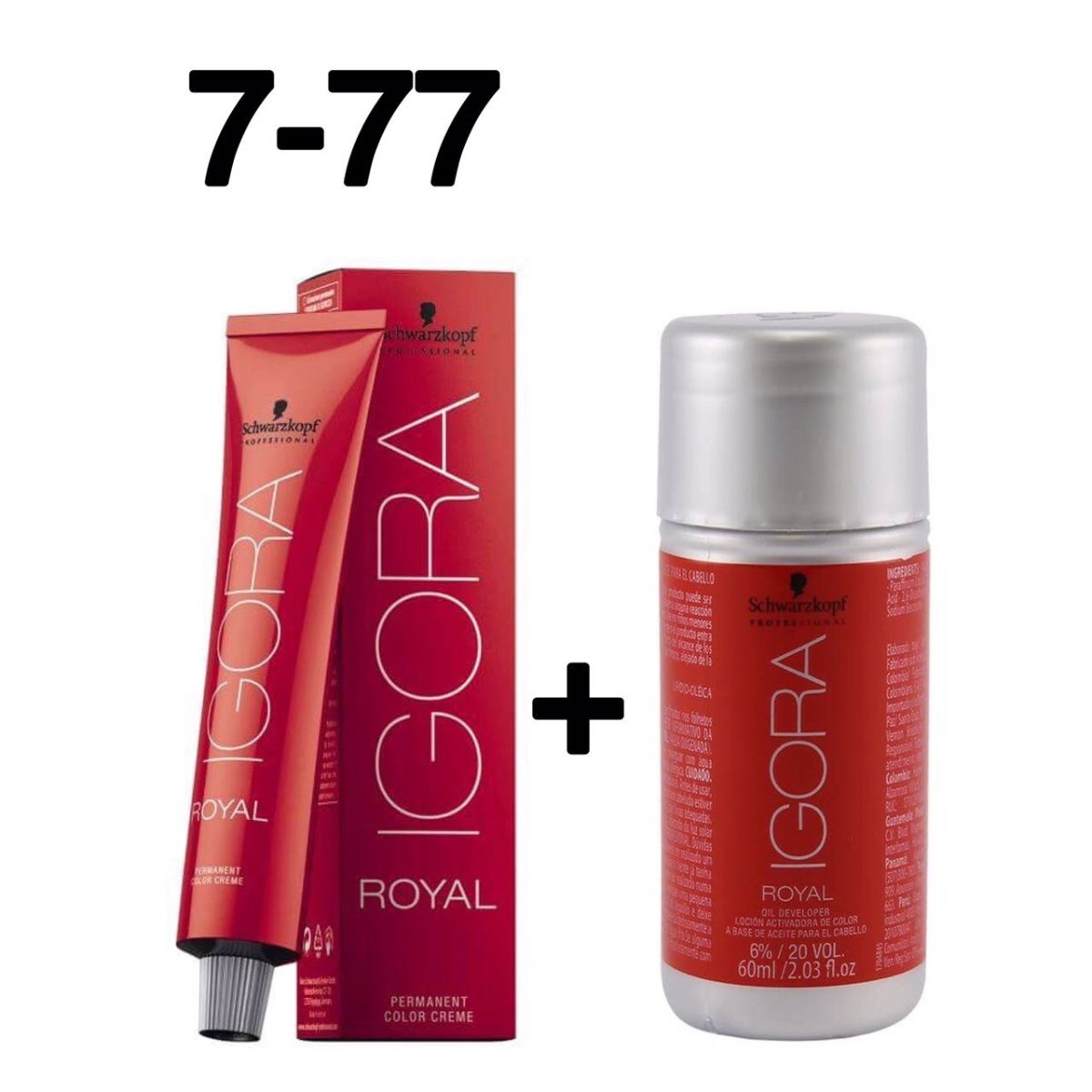 Coloração Igora Royal Louro Médio Cobre Extra 777 + Ox 30 V MercadoLivre