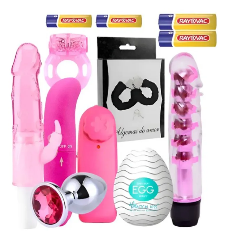 Massageador Eletrico Portatil Kit 8itens Sense Exclusive