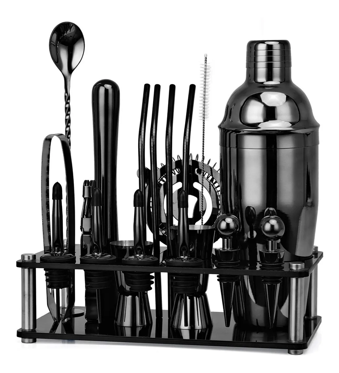 Kit De Cocteleria 20 Piezas Shaker Cocktail Bar Set
