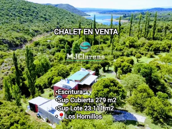 2 Casas + Departamento +pileta +arroyo Escritura Los Hornillos