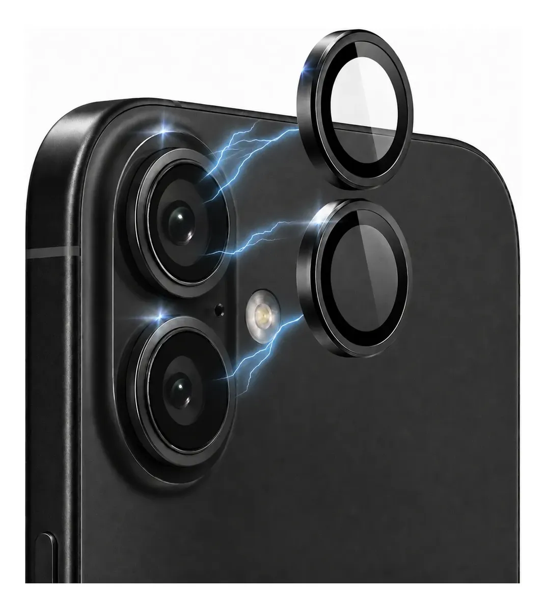 Kit Película Proteção Lente Câmera Para iPhone 16 16 Plus 17