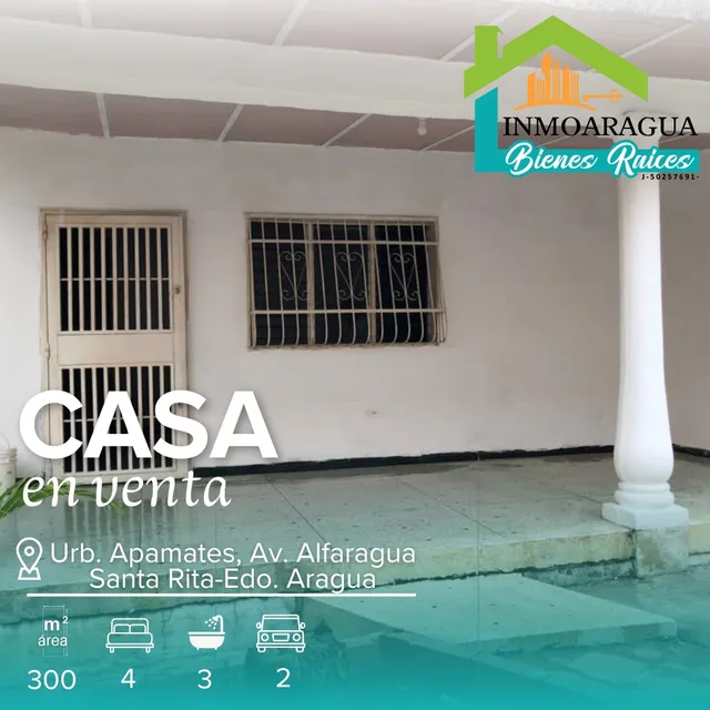 Casa En Venta/ Av. Alfaragua, Santa Rita/ Yp1390