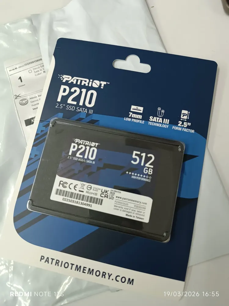 SSD Interno Patriot P210 512GB SATA 2.5