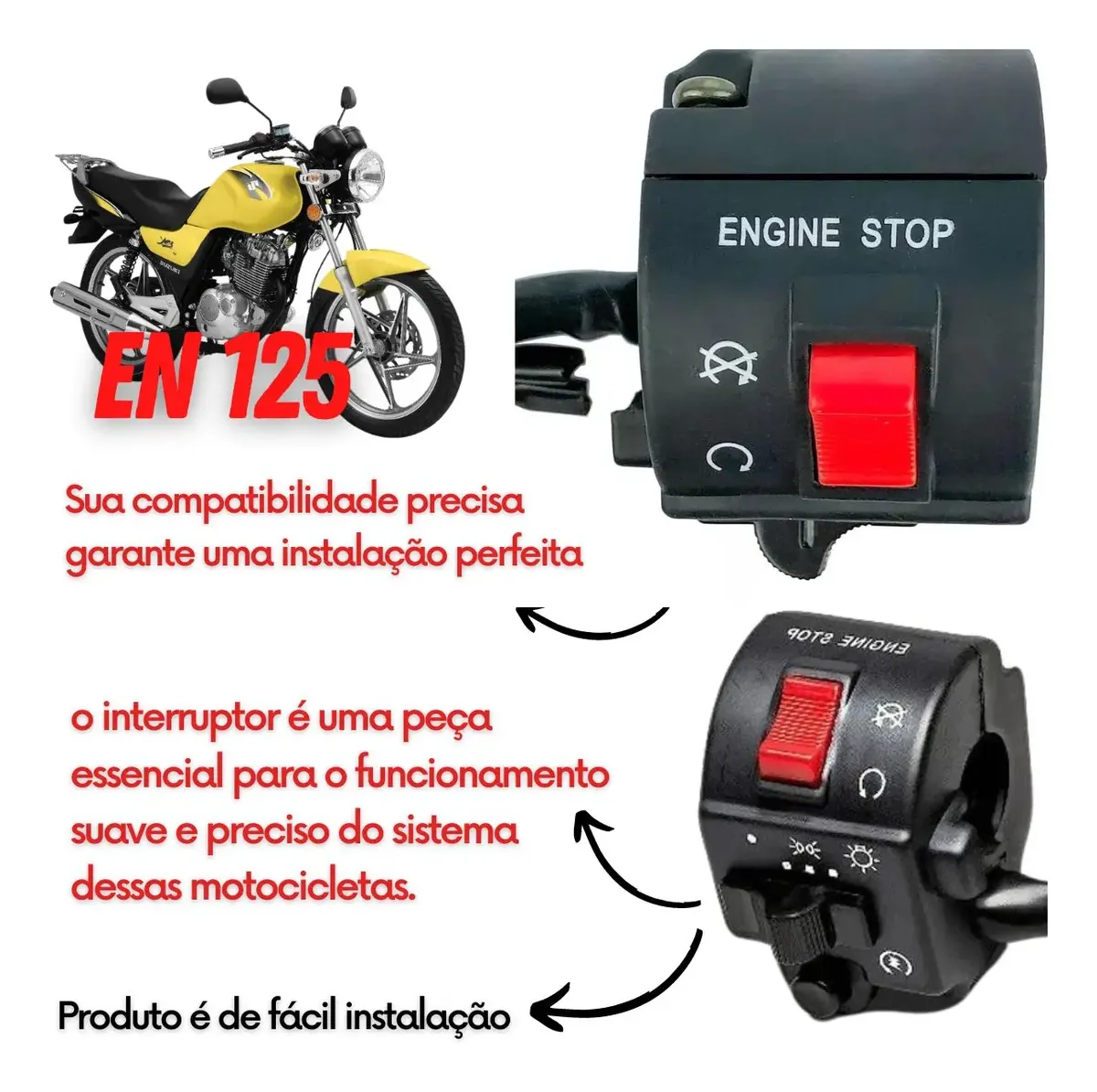 Punho De Partida Intruder 125 2002 Até 2010 Yes 125 2007