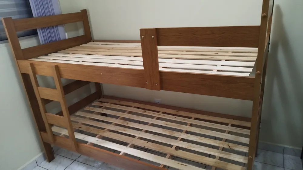 Beliche Ibiza 2 Em 1 Beliche Solteiro Que Se Transforma Em 2 Camas | Cor Nature Maxi do Brasil - Imagem 2