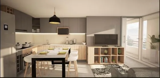 Departamento En Venta De 2 Dorm. En Estación Central