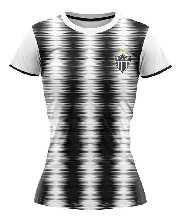 Camisa Feminina Cropped Atlético Mineiro Galo Blusa Oficial