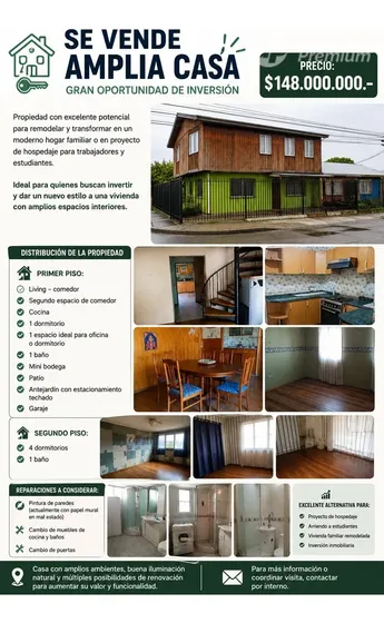 Casa En Venta En Lorenzo Arenas Concepción