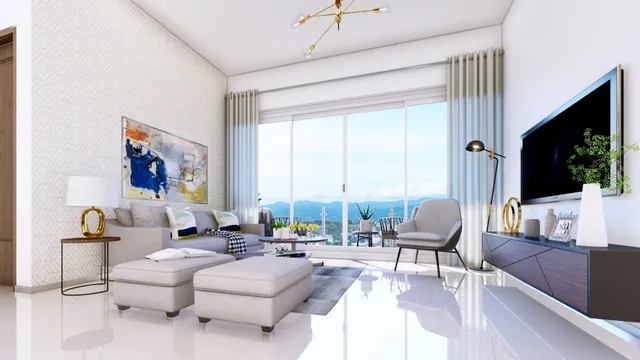 Venta De Apartamento En Planos En Sabaneta Las Palomas Stgo.