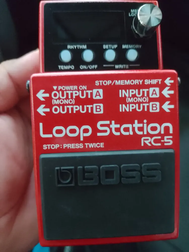Pedal de efeito Boss Loop Station RC-5 vermelho | Parcelamento sem