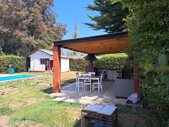 A Solo 50 Min De Stgo-terreno En Venta Con Piscina Y Quincho