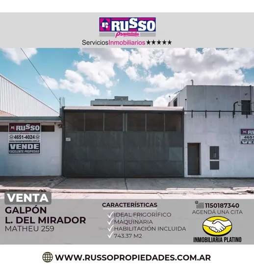 Venta Galpon Frigorico Con Instalaciones