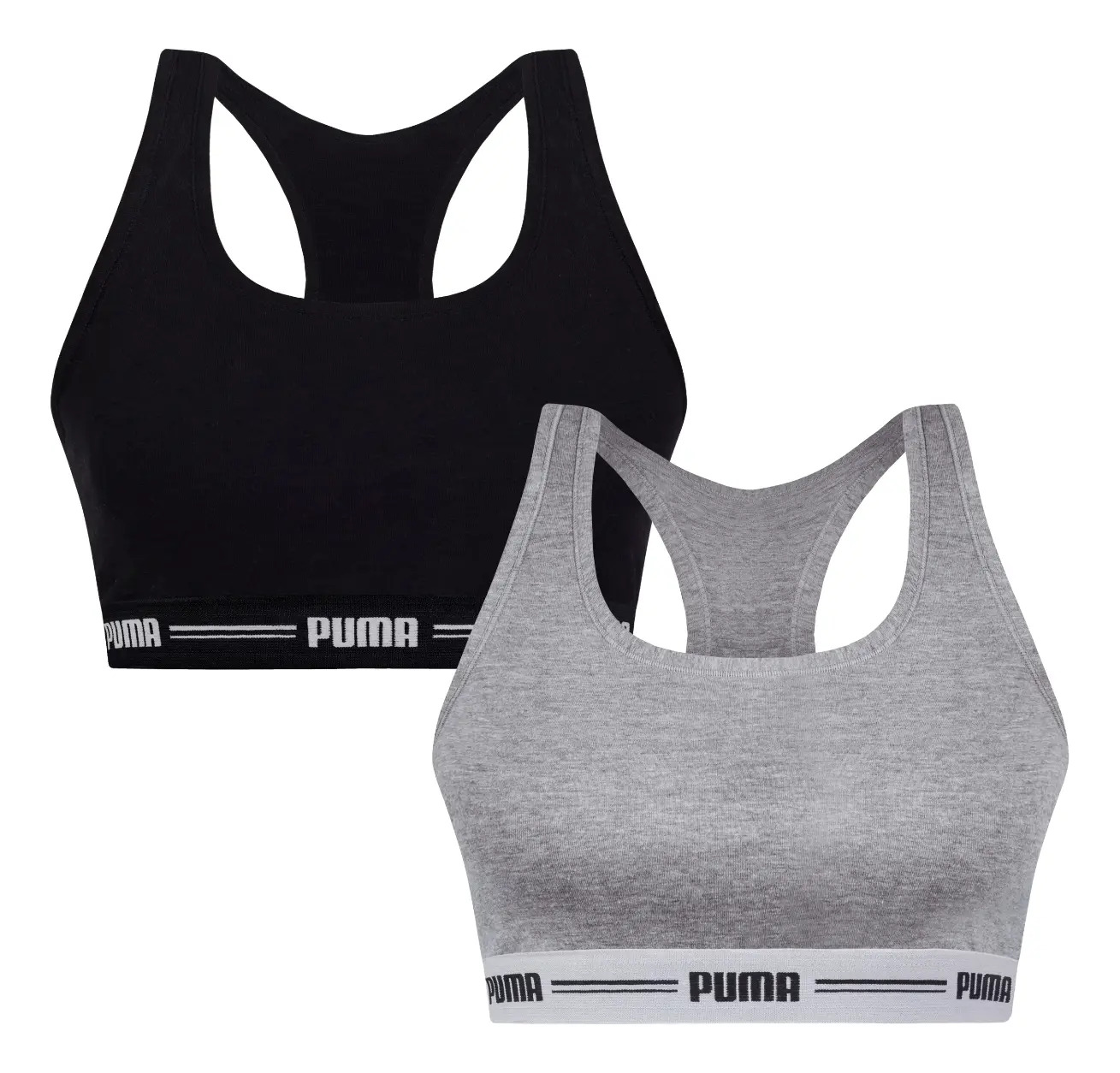 Kit 2 Top Academia Puma Treino Fitness Esportivo Algodão Kit 2 Top Academia Puma Treino Fitness Esportivo Algodão