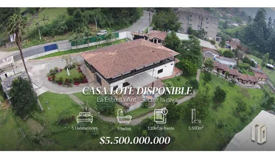 Casa Lote En Venta En La Estrella
