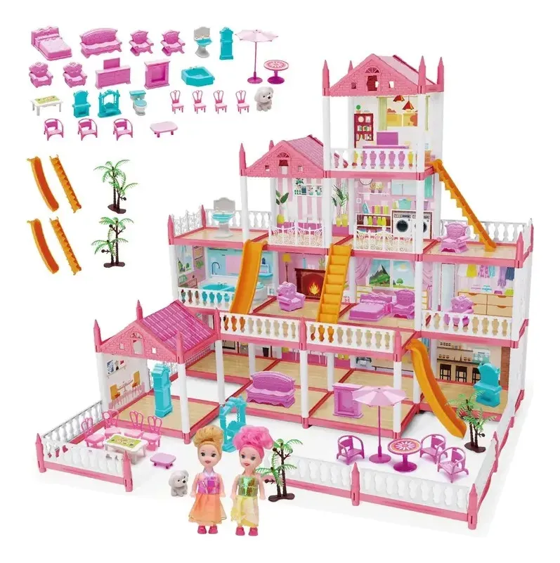 Casa De Boneca Com Escorregador