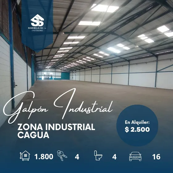 Se Alquila Galpon En Oportunidad, Excelente Zona Industrial De Alto Trafico Barato
