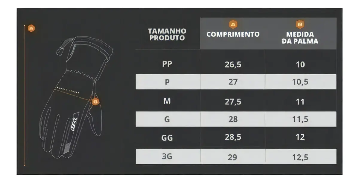 Luva Motoqueiro Impermeável X11 Dry Tech Cano Longo Preto Ta — foto 7