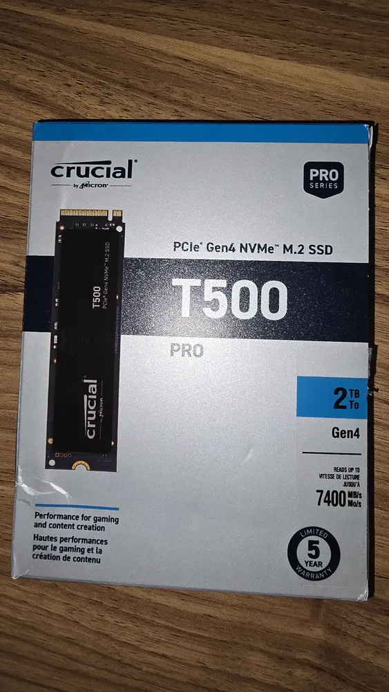 Ssd M.2 Crucial 2tb T500 Pro - Ct2000t500ssd8 Cor Preto | MercadoLivre