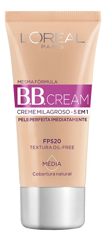 Base De Maquiagem Em Creme FPS20 30mL Cor Média L'Oréal Paris