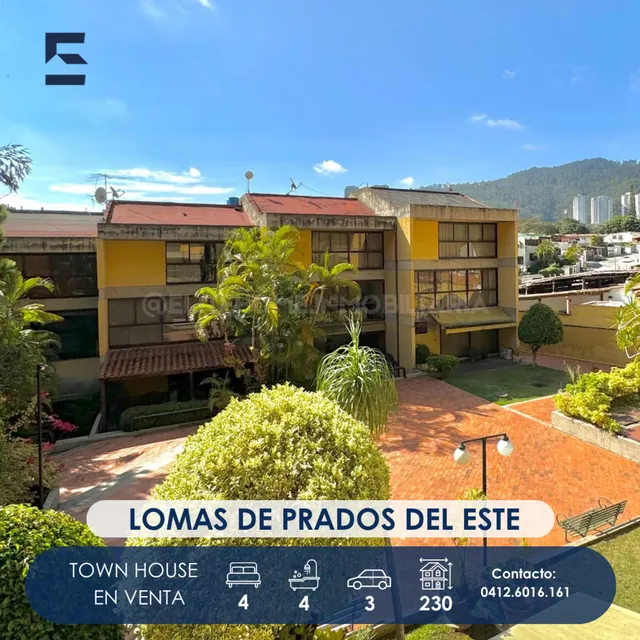 Town House En Venta En Lomas De Prados Del Este, Baruta