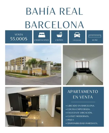 Se Ofrece En Venta Excelente Apartamento En Residencias Bahía Blanca Barcelona