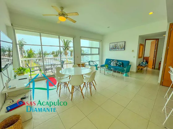Cad Mayan Lakes Mt1 301. Tu Escape En Acapulco: Cómodo Depa Con Luz Natural, Servicio De Limpieza Y Estilo Relajado