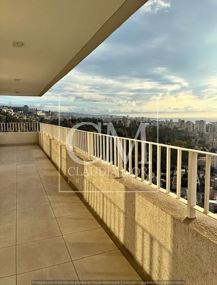 Piso 25, 3d+4b, Vista Urbana, Viña Del Mar