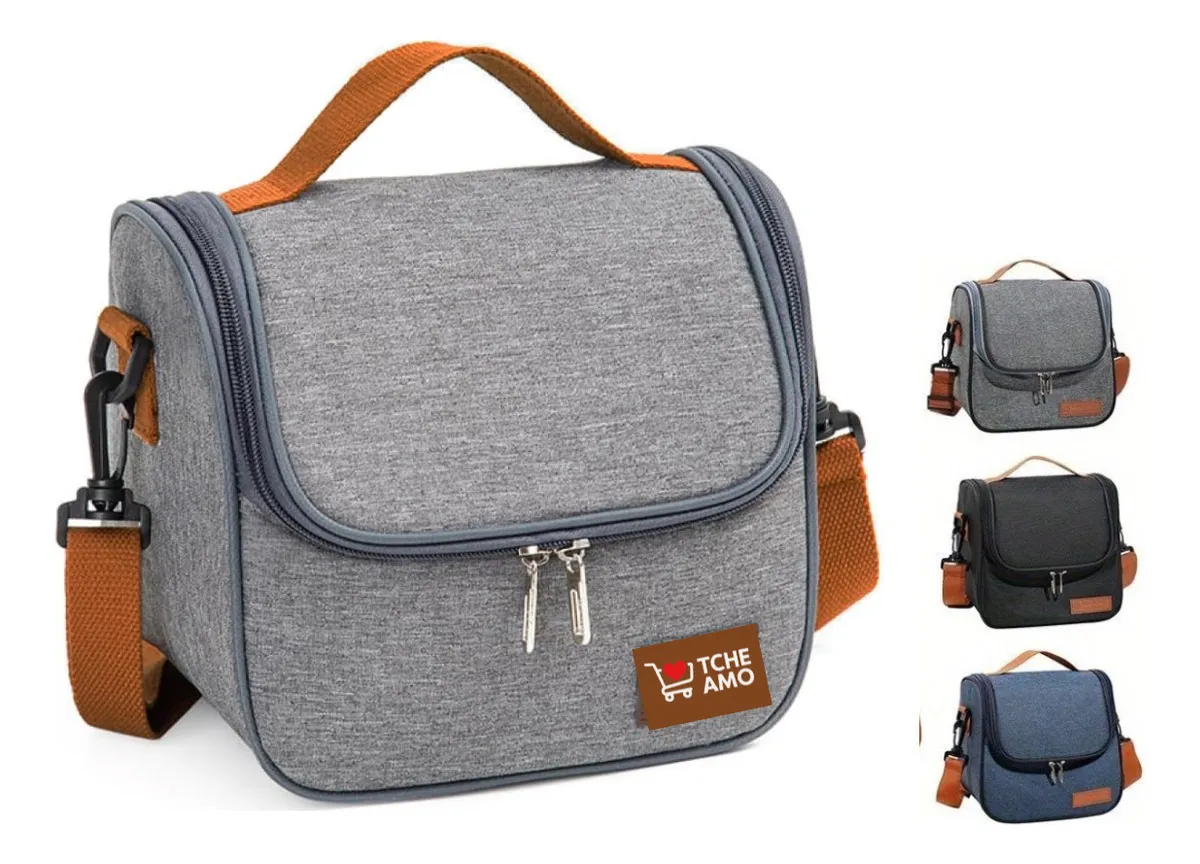 Bolsa Isotérmica Térmica Lancheira Marmita Sacola Para Academia Trabalho Escola e Passeios...