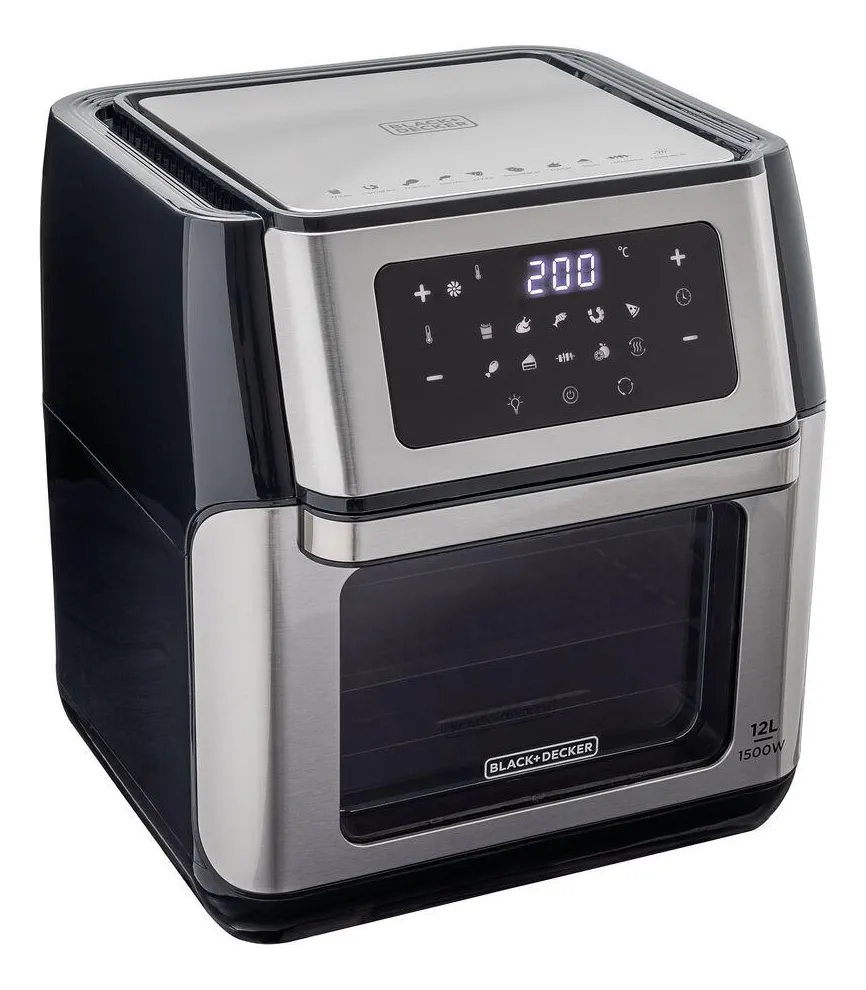 Air Fryer e Forno Digital Black & Decker AFO12G 12 Litros Preto