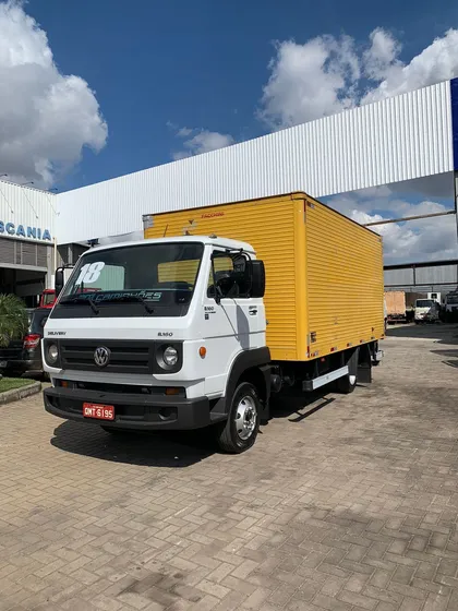 Caminhão Baú Vw 8-160 Com Plataforma Elevatória File !!