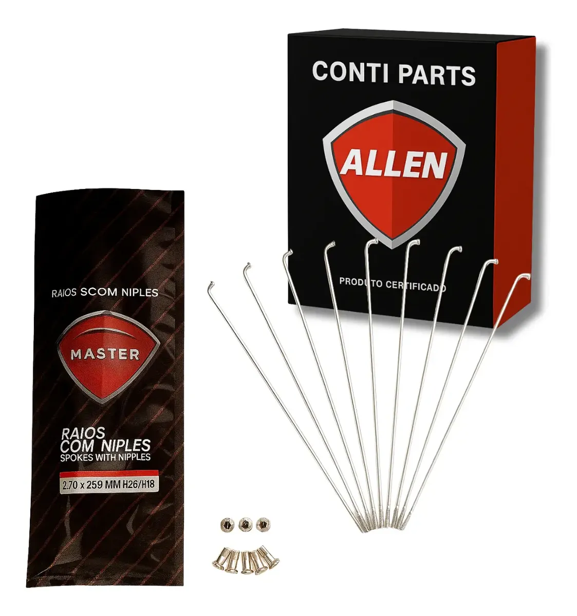 RAIO D LANDER250/TENERE250 4MM CROMADO ALLEN