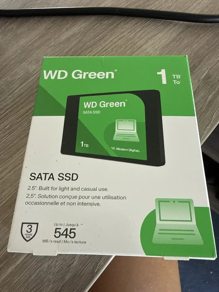 SSD Interno WD Green 1TB SATA III 2.5 7mm Leitura 545MB/s