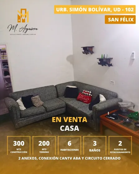 Casa En Venta En Urb. Simón Bolívar, Ud-102, San Félix