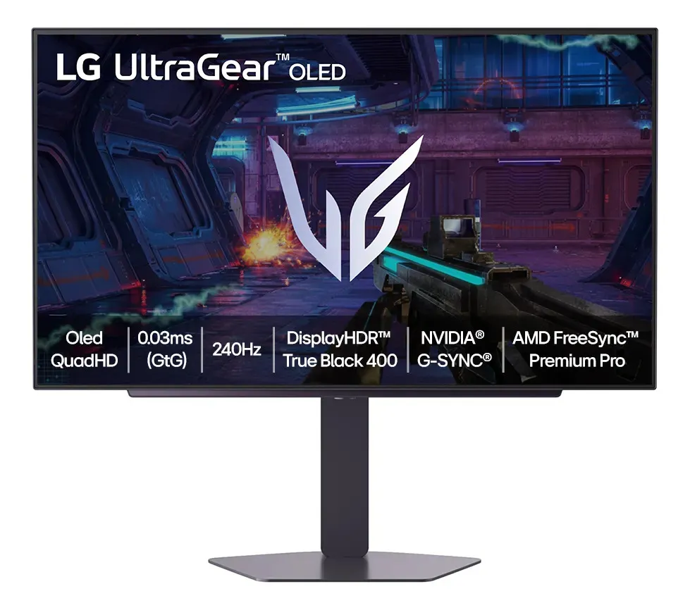 Monitor LG OLED UltraGear 27GX704A-B 27", 240Hz, QuadHD 2K, 0.03ms (GtG), NVIDIA G-SYNC, AMD FreeSync Premium Pro, Vesa AdaptiveSync, HDR True Black 400