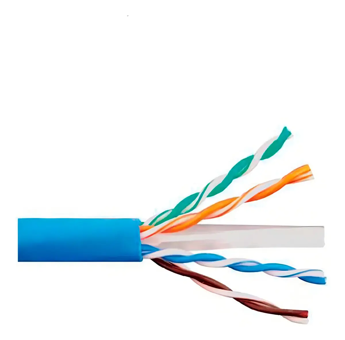 Cabo de Rede Furukawa Soho Plus CAT6 305 Metros CMX 24AWG 4 Pares 8 Fios 100% Cobre Anti-chamas - Azul