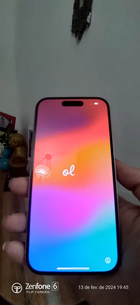 Foto real de usuário do iPhone 15