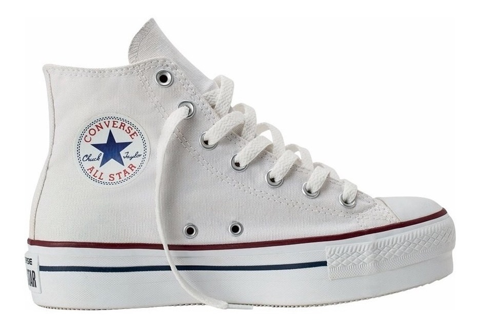 Calzado Converse Botita De Plataforma Blanco Del 35 Al 40 Cuotas sin