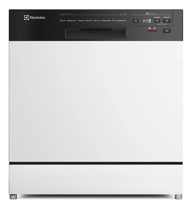 Lava-louça Electrolux 8 Serviços Branca Lava E Seca 50' Lb08 Cor Branco