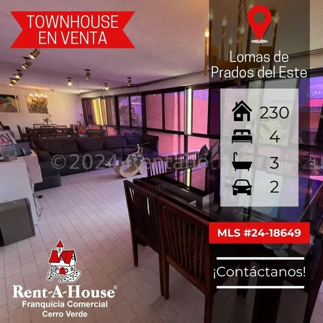 En Venta Excelente Townhouse Con Bella Terraza En Lomas De Prados Del Este