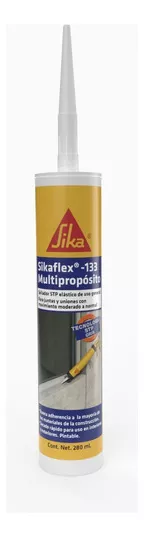 Sika Sellador Elástico Poliuretano Stp Sikaflex 133 280 Ml Color