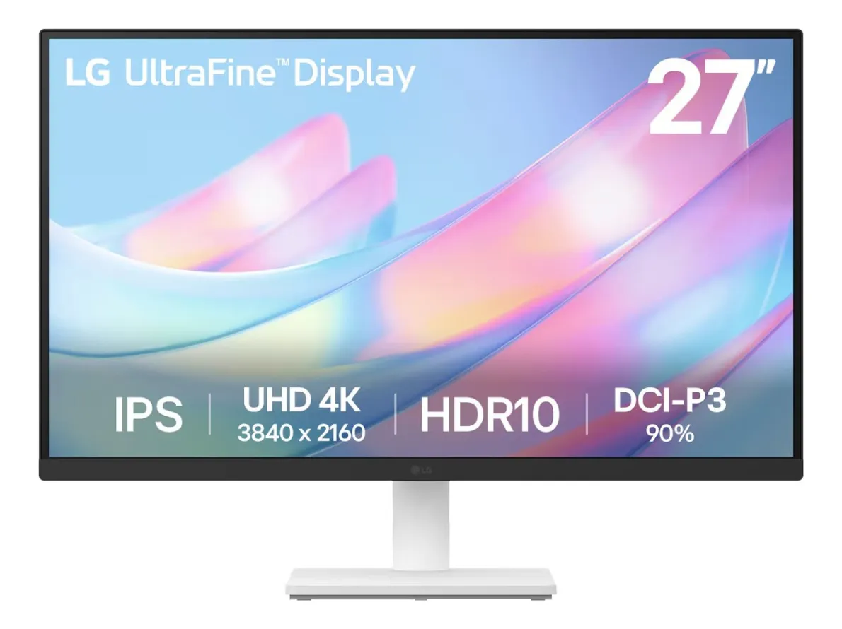 Monitor LG UltraFine™ - Tela IPS UHD 4K 27", HDR10, DCI-P3 90%, Dynamic Action Sync – 27US500-W