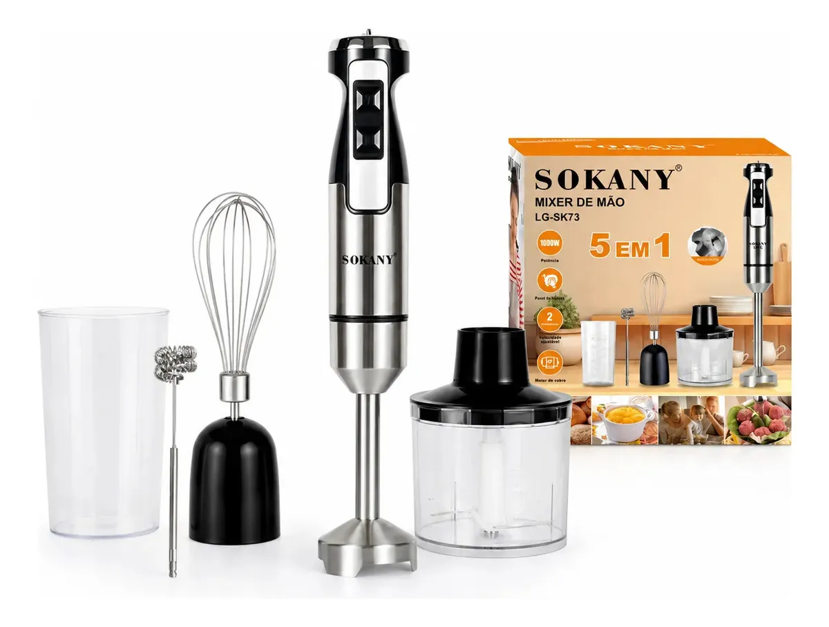 Mixer de Mão 5 em 1 1000W