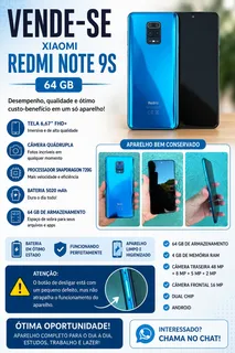 Redmi Note 9s | Mercado Livre