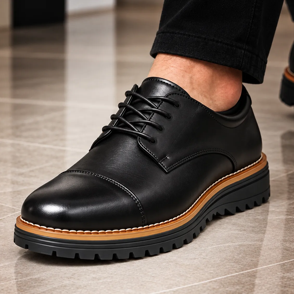 Sapato Masculino Mocassim Tratorado Premium Casual