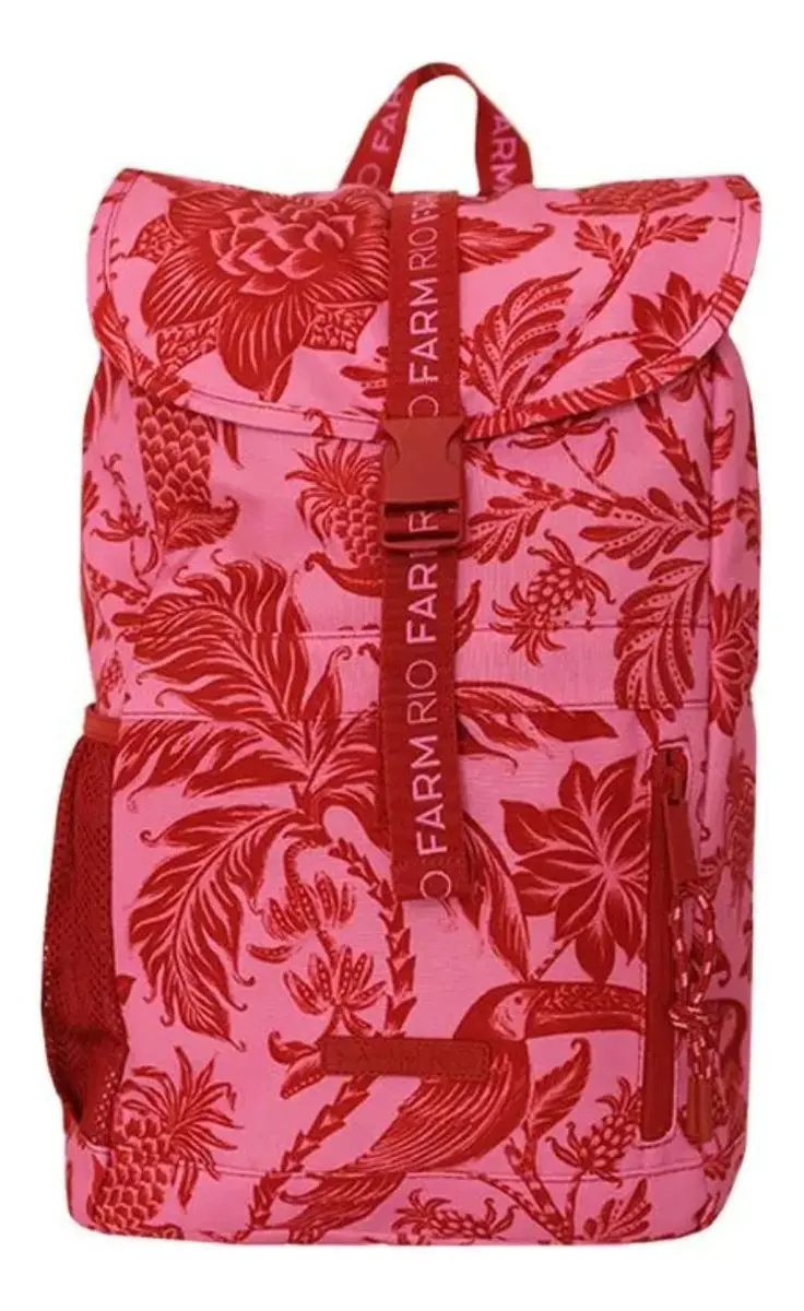 Mochila Farm Coisa Nossa Amalfi Vermelha