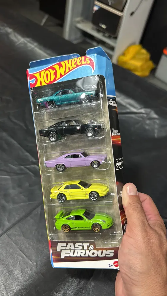 Carrinho Hot Wheels Pack C/5 - Edição Fast & Furious Mattel