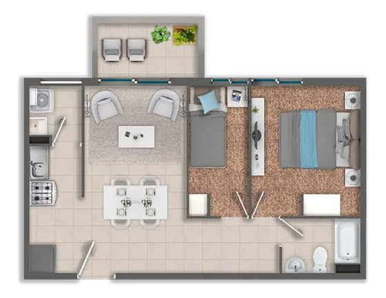 Arriendo Departamento 2d 1b 1e Ac En Rancagua