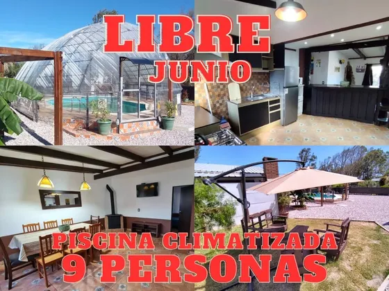 Alquiler Casa Para 9 Personas En Piriapolis Con Piscina Climatizada