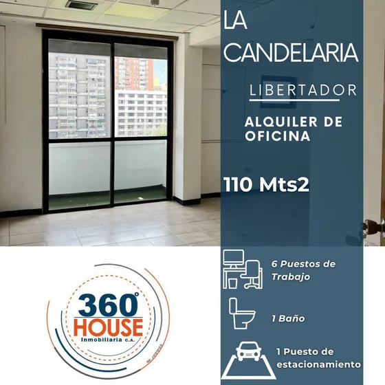 Alquiler De Oficina Piso Alto En Plaza De La Candelaria, Mcpio Libertador. Mf